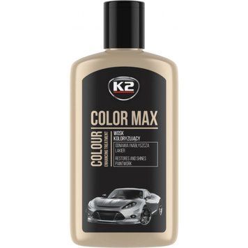 Поліроль восковий для кузова K2 Color Max пляшка чорний 250 мл (K020CAN) K20551 фото
