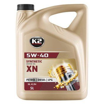 Олива моторна K2 Synthetic SN/CF XN 5W-40 5 л (O1135E) K20901 фото