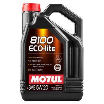 Олива моторна MOTUL 8100 ECO-Lite 5W-20 5 л (109104/841451) 110005 фото