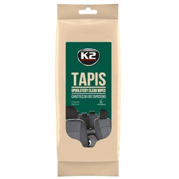Серветки вологі K2 Tapis Wipes для очищення тканинної оббивки 24 шт (K212) K20558 фото