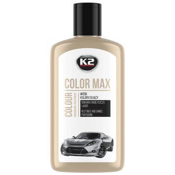 Поліроль восковий для кузова K2 Color Max білий пляшка 250 мл (K020WHITE) K20484 фото