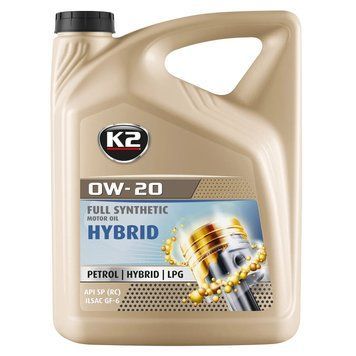 Олива моторна K2 Hybrid Oil 0W-20 5 л (O0525E) K20971 фото