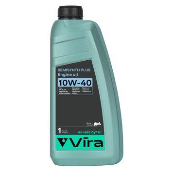 Олива моторна VIRA Semisynthetic Plus 10W-40 1 л (VI0351) VI0351 фото